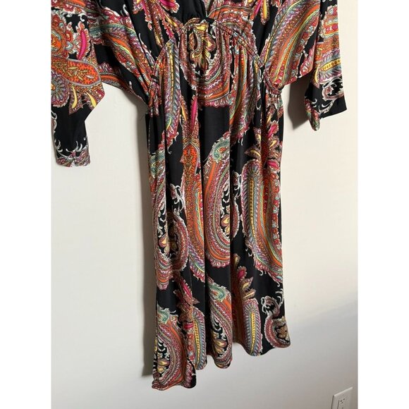 5th & Love Black Multi-Color Damask Design Dress - Size XL - Picture 5 of 11
